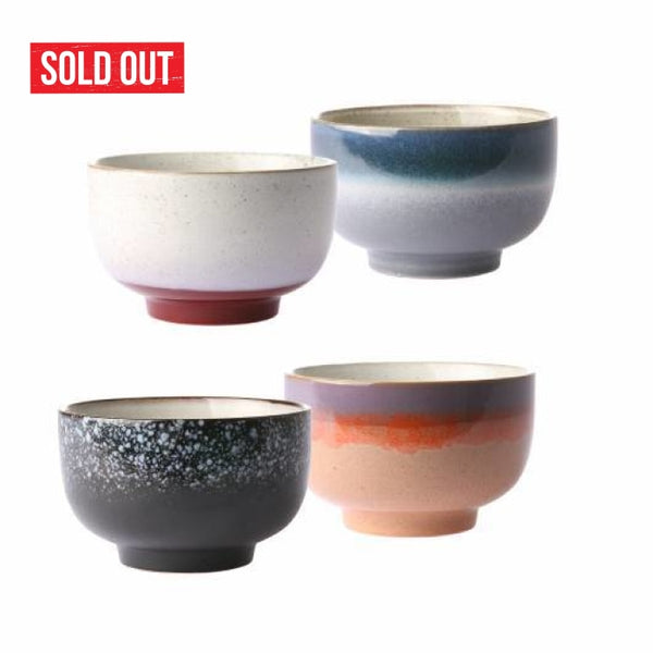 70S Ceramics Bowls S/4 Tableware
