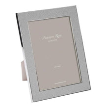 Load image into Gallery viewer, Grey Faux Shagreen &amp; Silver Frame
