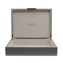 Load image into Gallery viewer, Large Grey/Gold Lacquered Box
