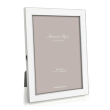 Load image into Gallery viewer, White Enamel &amp; Silver Frame

