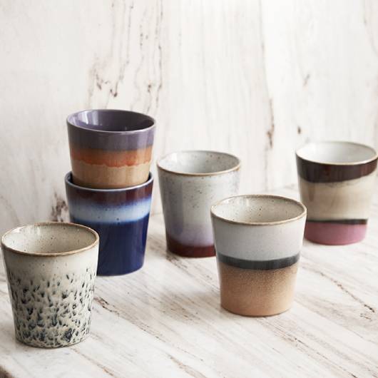 70's Ceramics Mugs, s/6