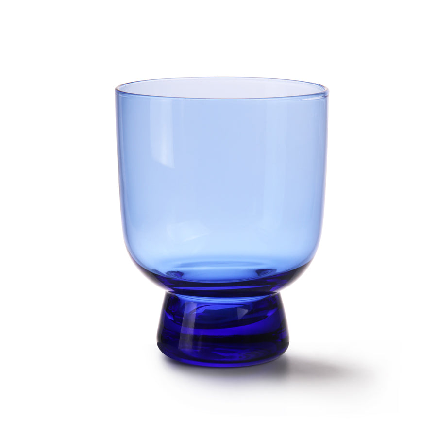Navy Blue Drinking Glass