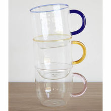 Load image into Gallery viewer, Drinking Glass w/ Coloured Handle/ each
