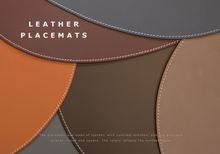 Load image into Gallery viewer, Leather Oval Placemat
