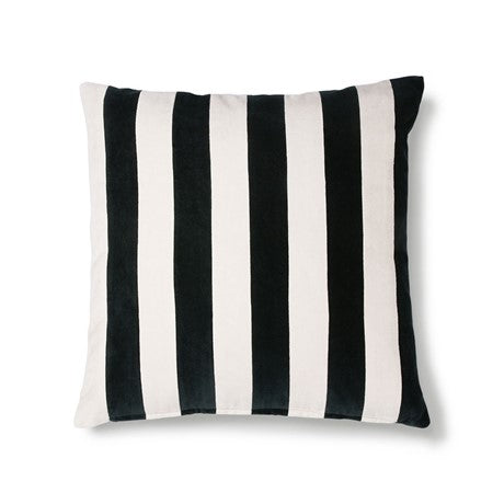 Striped Black Cushions, 50x50