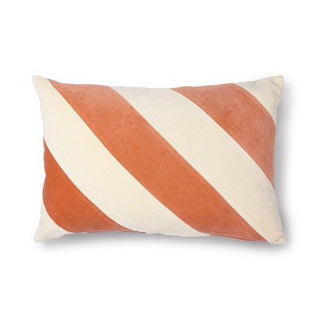 Striped Peach Cushion, 40x60