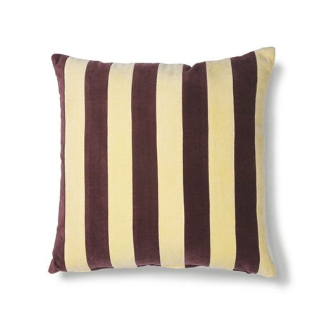 Striped Yellow Cushions, Sq/Rec