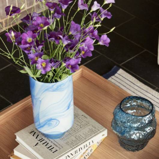 Blue Marble Art Vase- starting from